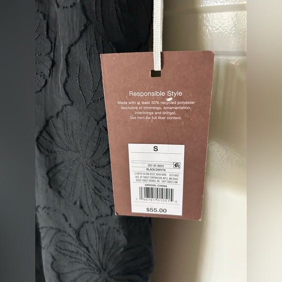 Kika Vargas x Target women’s black floral textured dress S - Picture 6 of 8